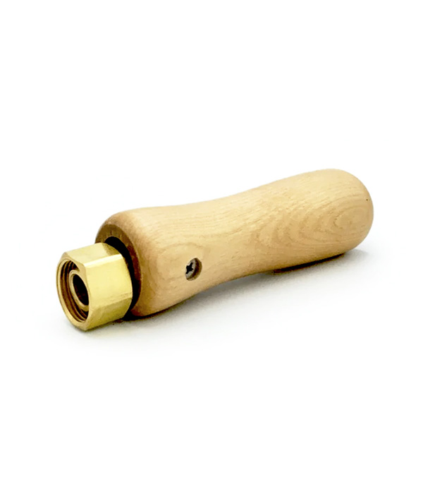 Wooden Handle W/ Brass Screw & Fitting For Interchangeable Heads